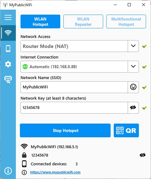MyPublicWiFi无线网管理工具v31.2