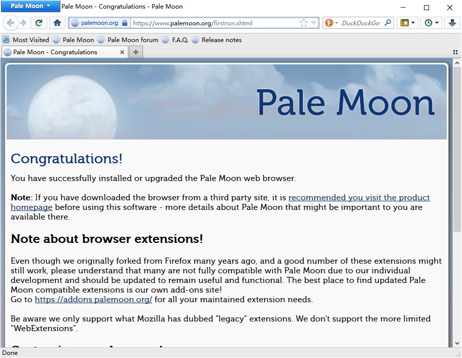 Pale Moon 定制优化火狐浏览器 v33.6.1 绿色便携版  第1张