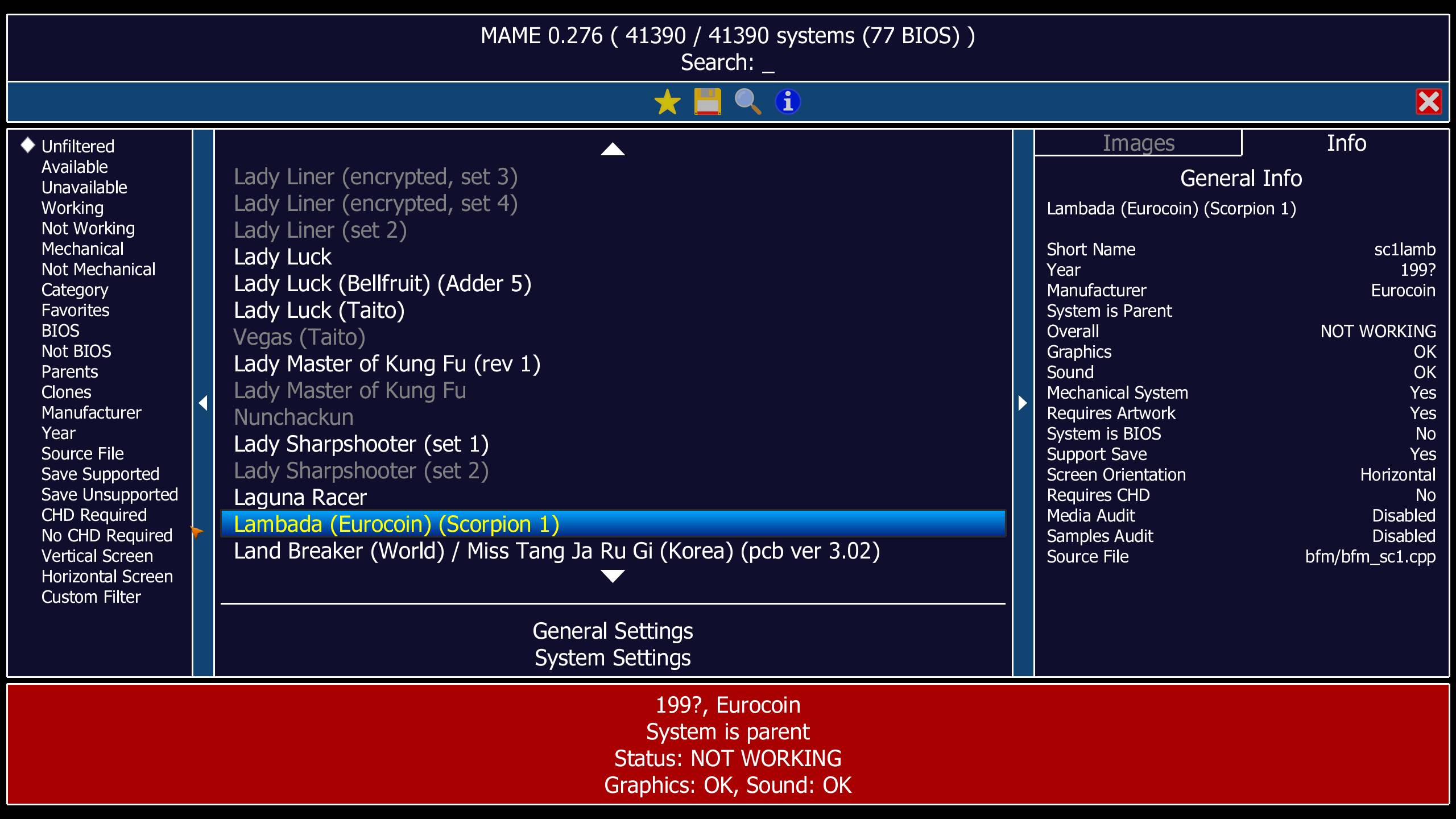 MAME 街机游戏模拟器 v0.276 中文绿色版