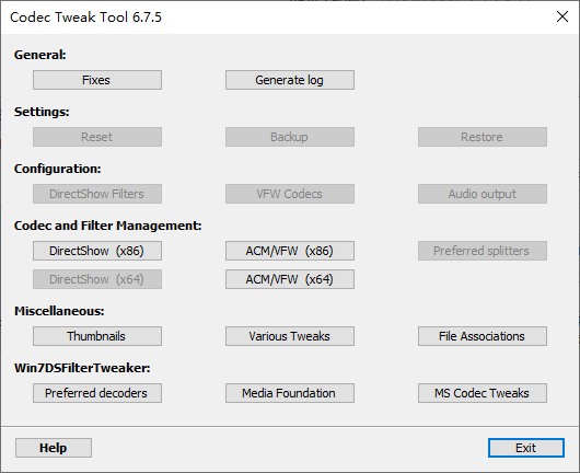 K-Lite Codec Tweak Tool(音频解码器优化) v6.7.5 绿色版  第1张
