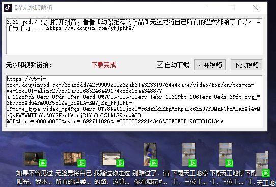 PC抖音视频无水印解析下载一键秒下  第1张