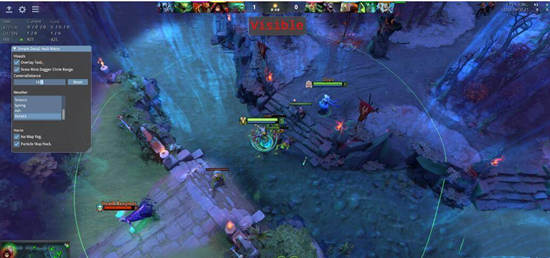 DOTA2神明范围绘制除雾多功能版本辅助
