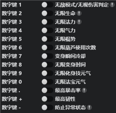 黑神话悟空YE辅助-黑神话悟空Steam全功能YE修改器