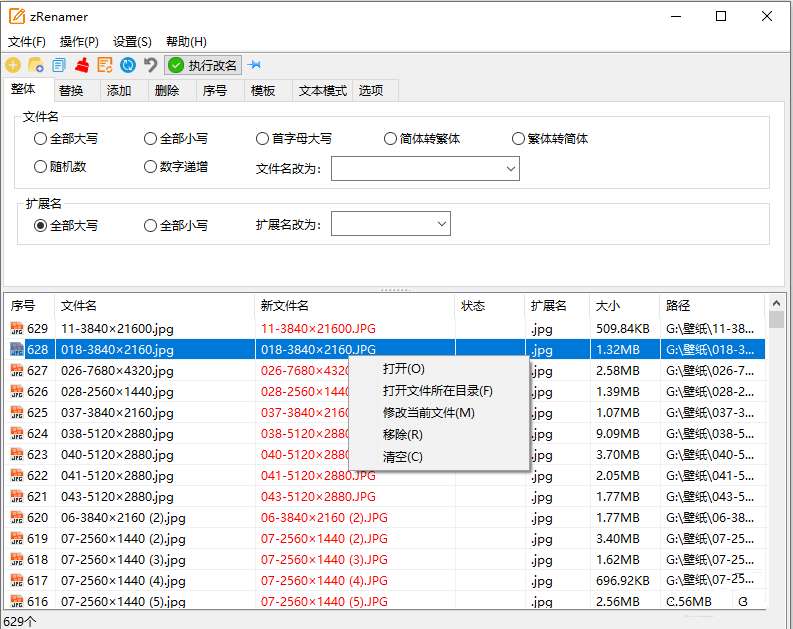 zRenamer v1.4绿色版 批量改名工具中文版  第2张