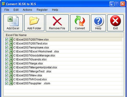 xls批量转xlsx工具v2.1  第1张