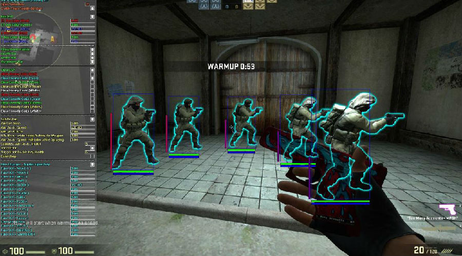 CSGO神明辅助器上色骨骼全功能版V9.9