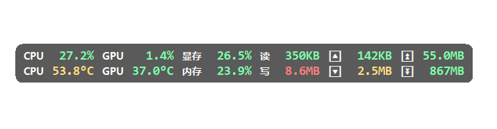 LiteMonitor(桌面硬件监控工具) v1.2.2 中文绿色版